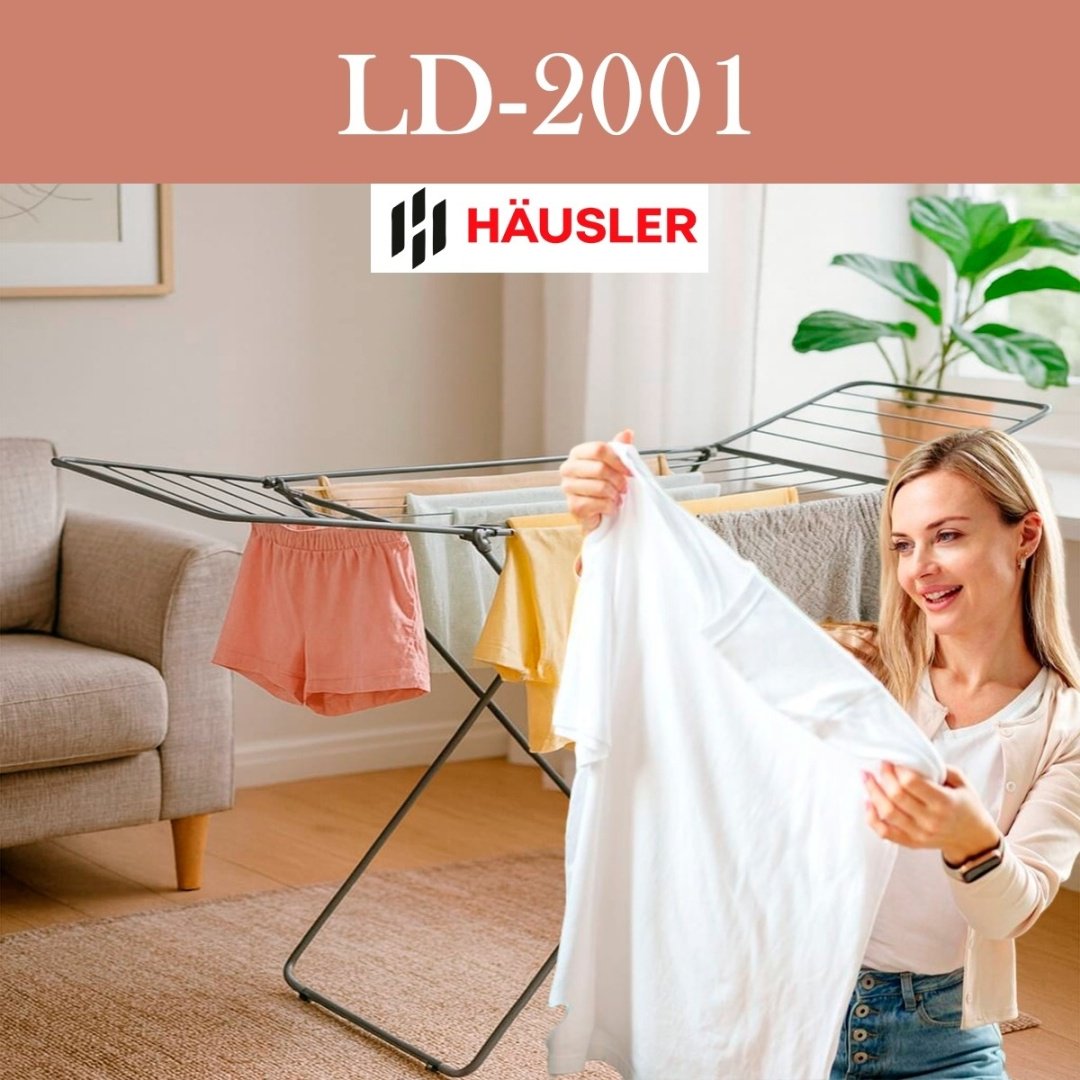 Сушилка напольная HAUSLER 56x180x92 см, кол-во уровней: 1, металл