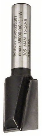 Bosch фреза пазовая 15 мм, 1 шт. арт 2608628387