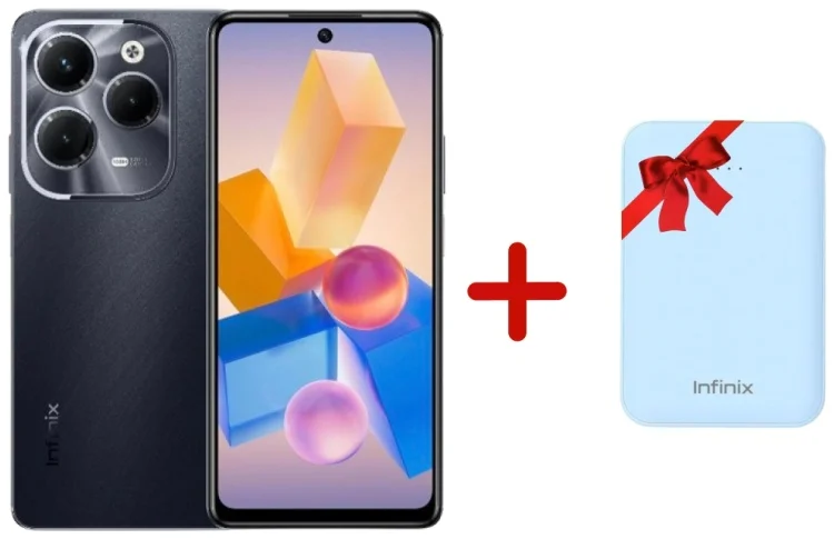 Смартфон Infinix Hot 40 Pro 12/256Gb Starlit Black + Подарок Портативный аккумулятор Infinix XP05 Blue купить,NaN