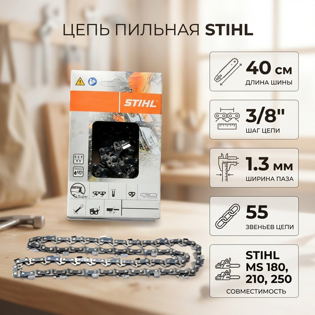 Цепь STIHL Micro Comfort 55 PMC 3/8 купить,9850