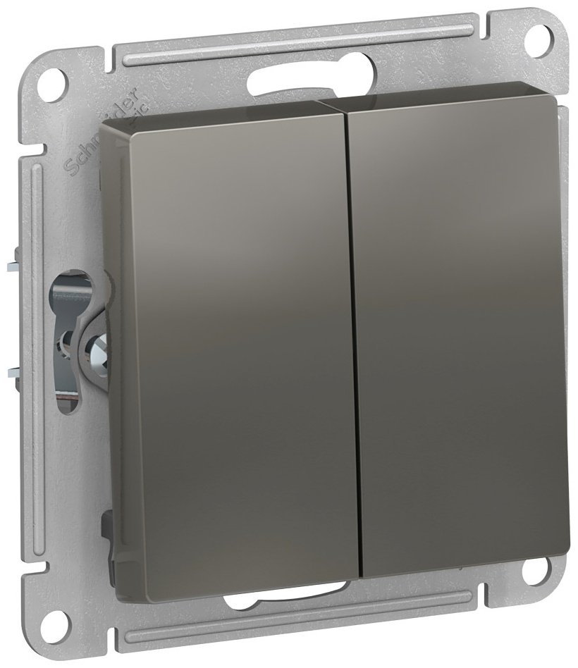 Выключатель клавишный Systeme electric ATN000951, сталь купить,NaN