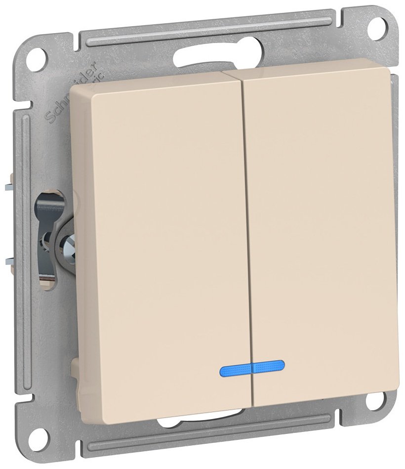Выключатель клавишный Systeme electric бежевый ATN000253, бежевый купить,NaN