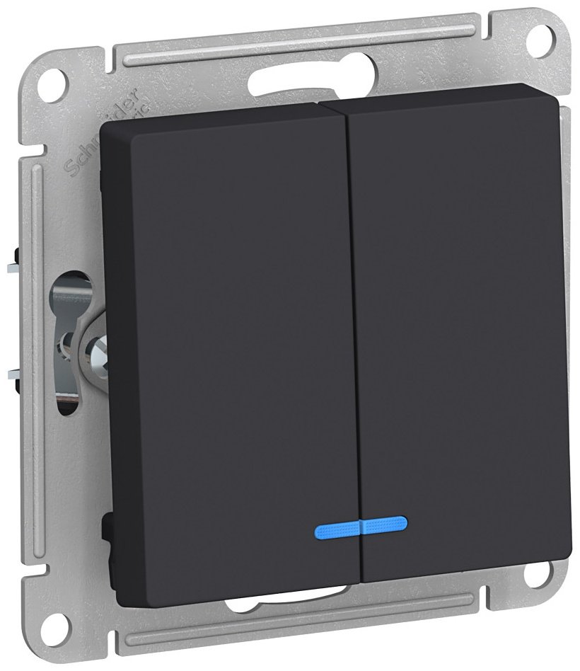 Выключатель клавишный Systeme electric ATN001053, карбон купить,NaN