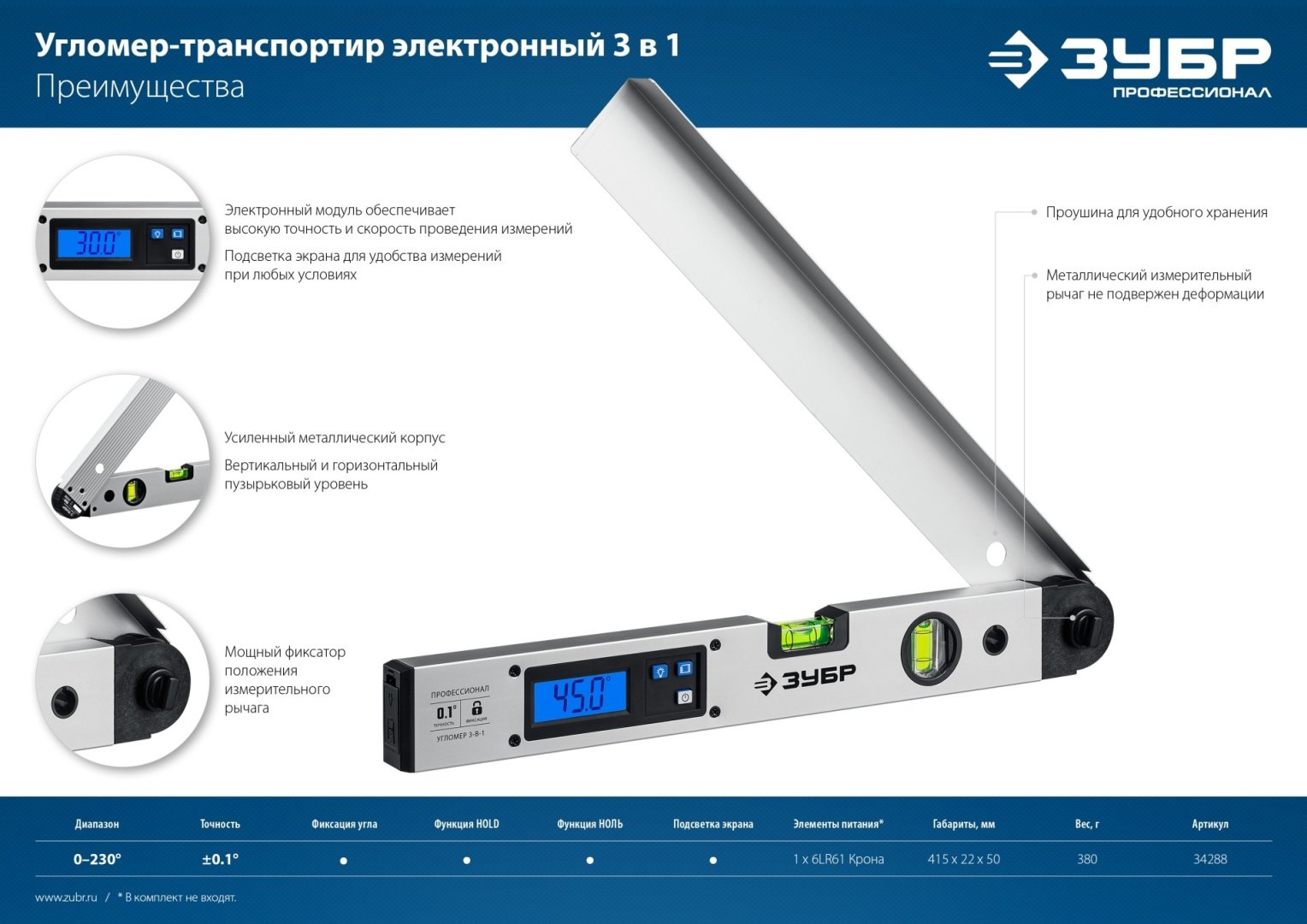 ЗУБР электронный 34288 купить,NaN