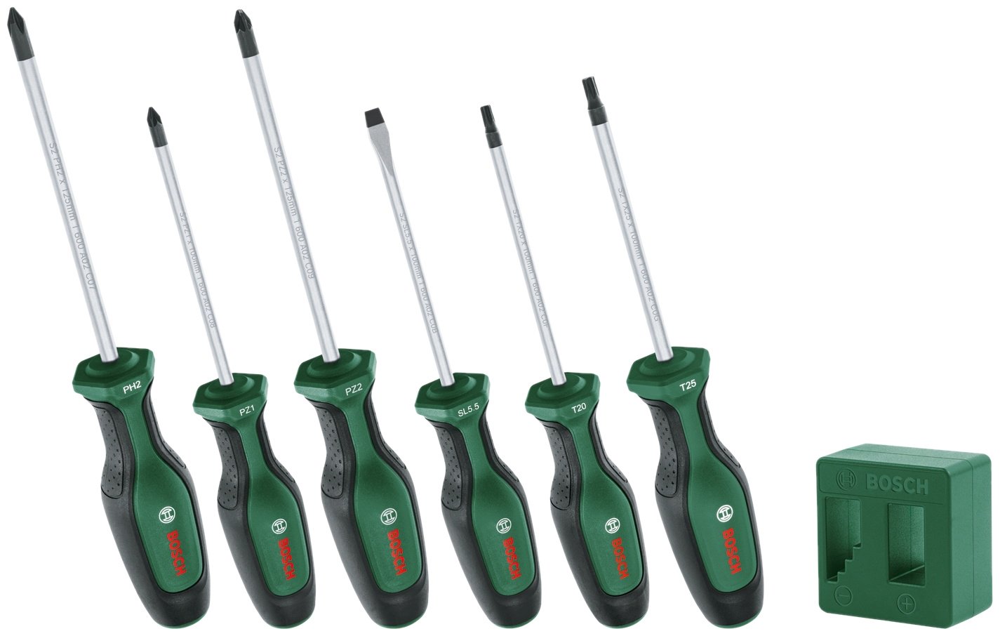 Bosch набор отверток 1600A02W7L PH2х125 мм, PH1х100 мм купить,11450