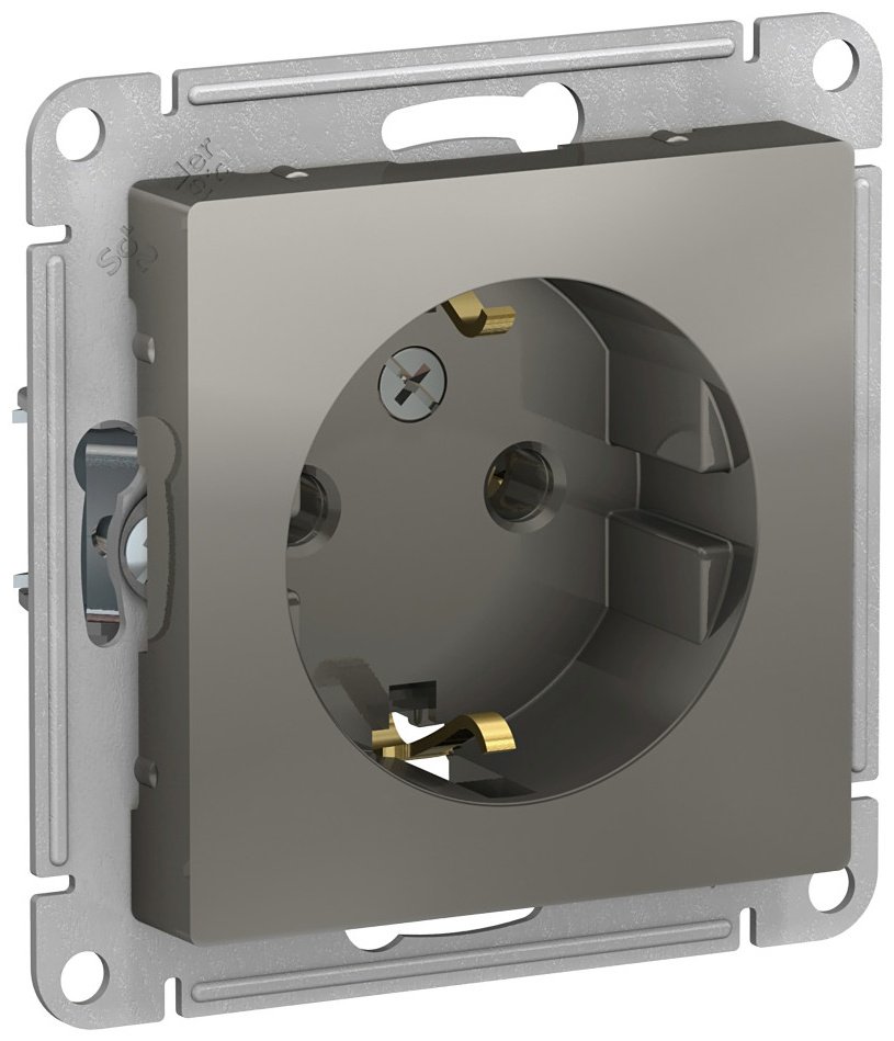 Розетка Systeme electric ATN000943, сталь купить,NaN