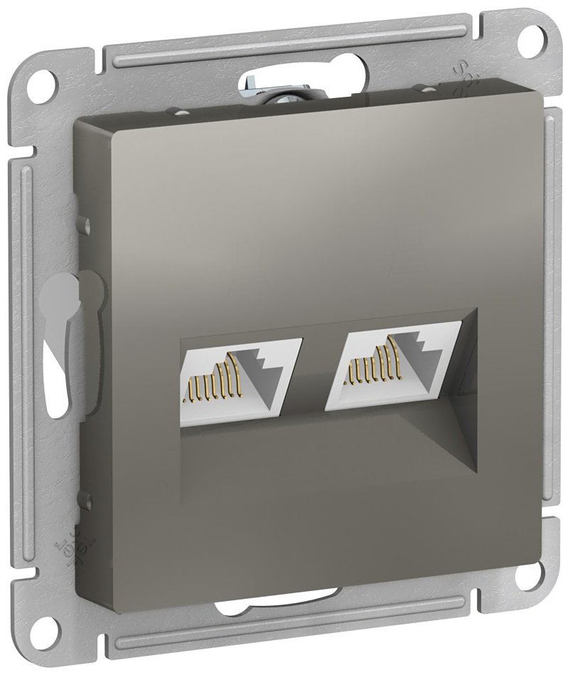 Компьютерная розетка (RJ45) Systeme electric ATN000585, шампань купить,NaN
