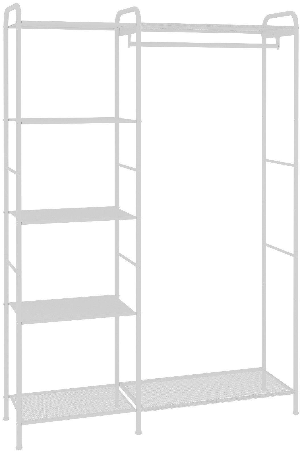 Вешалка напольная ЗМИ ГСВ1 Б, металл/пластик, 109x155.5 см, белый