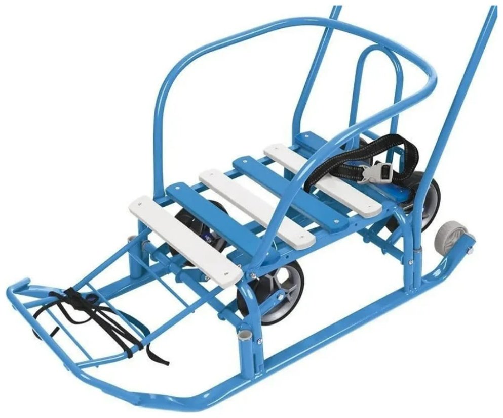 Санки Nika Т3КУ/Г2 голубой купить,25000