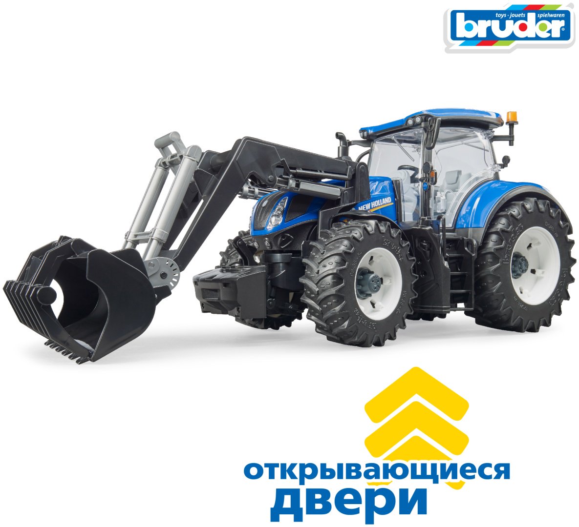 Спецтехника Bruder Трактор New Holland T7.315 с погрузчиком мультиколор