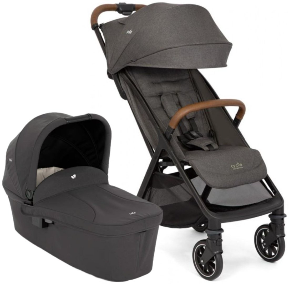 Коляска универсальная 2 в 1 Joie Pact Pro 2в1 Shell gray/Ramble V2 Shale, темно-серый, черный купить,154700