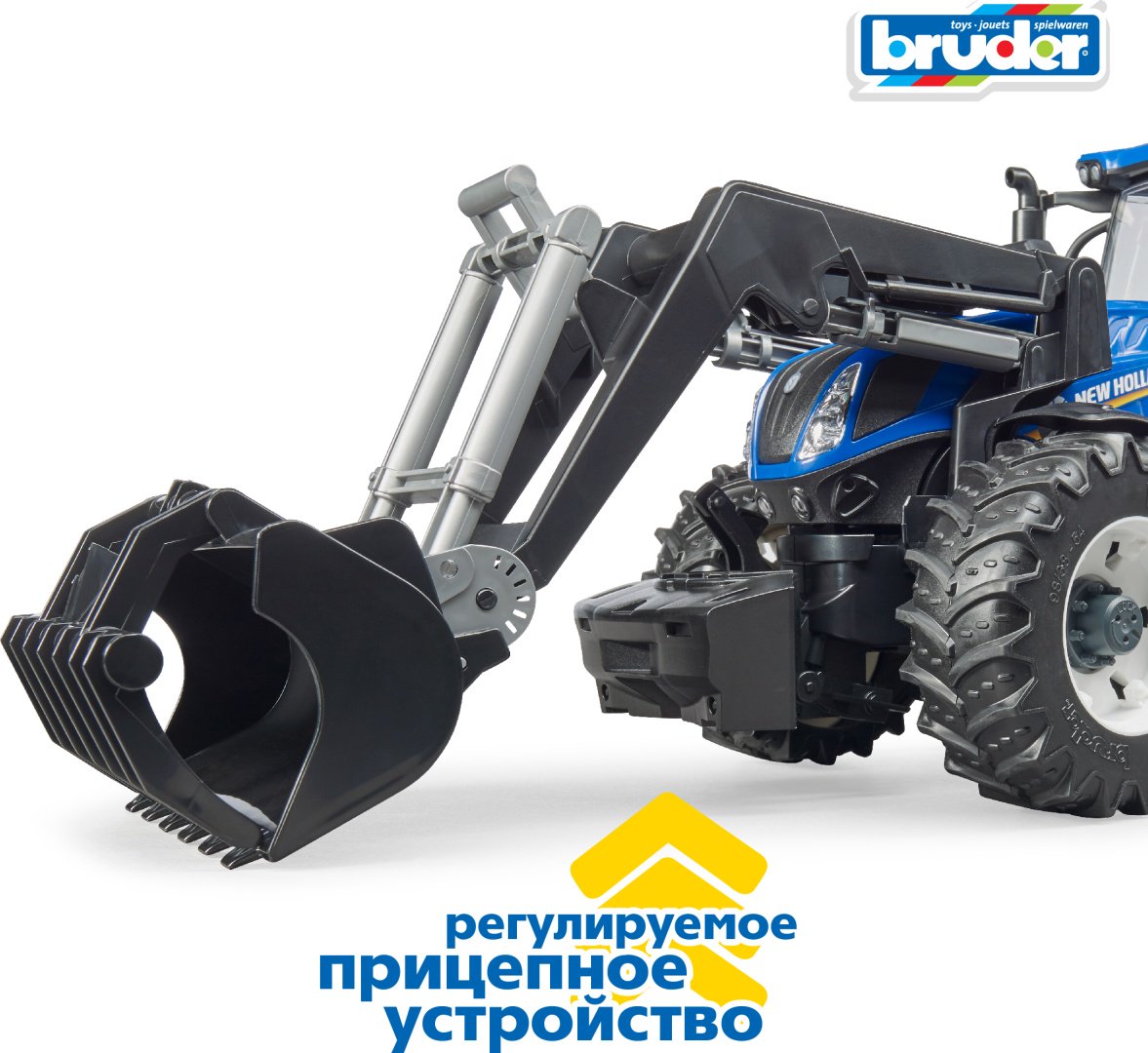 Спецтехника Bruder Трактор New Holland T7.315 с погрузчиком мультиколор