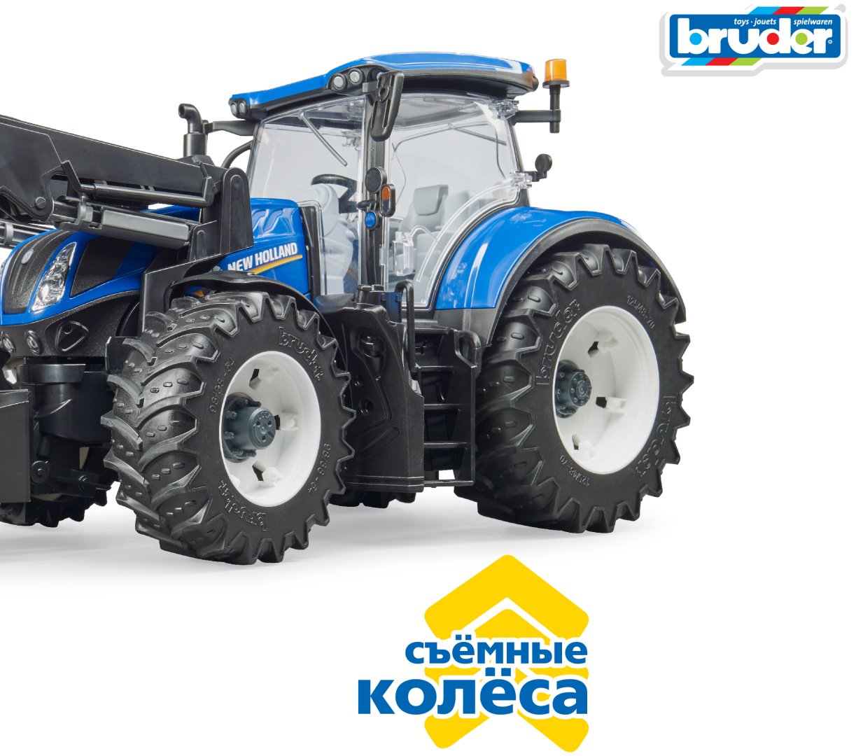 Спецтехника Bruder Трактор New Holland T7.315 с погрузчиком мультиколор купить,NaN