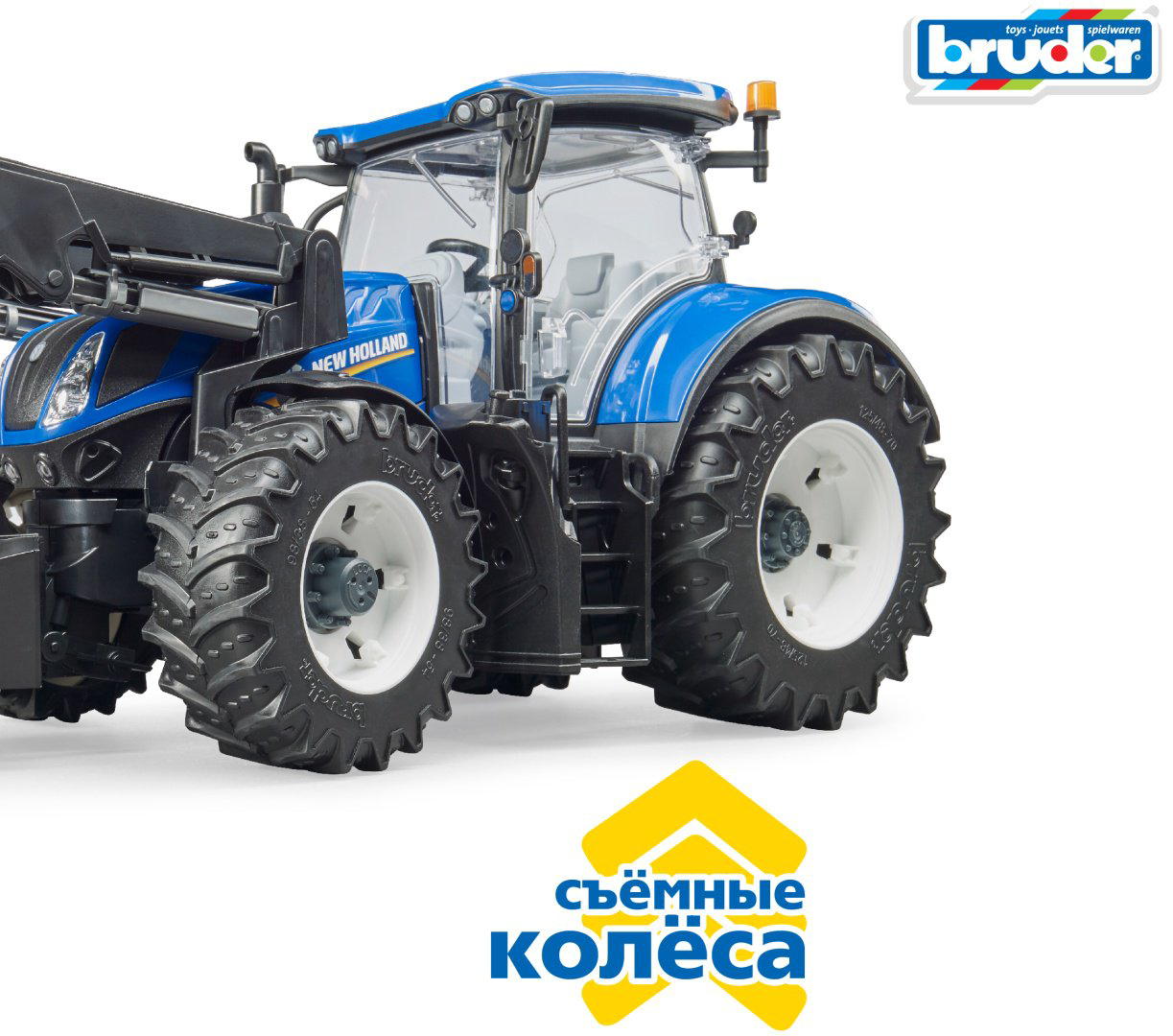 Спецтехника Bruder Трактор New Holland T7.315 с погрузчиком мультиколор купить,NaN