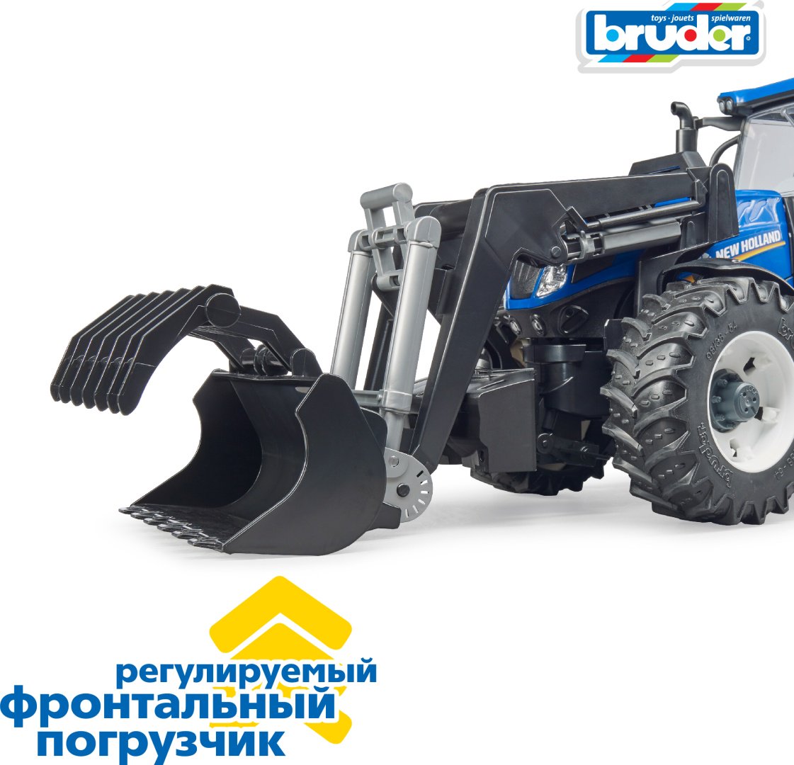 Спецтехника Bruder Трактор New Holland T7.315 с погрузчиком мультиколор купить,NaN