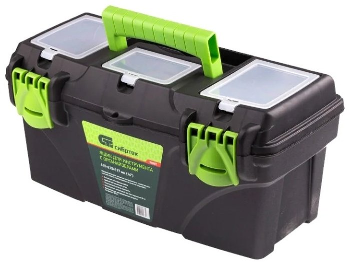 СИБРТЕХ ящик Black-Green 90807 (41х21х19.5 см) купить,NaN
