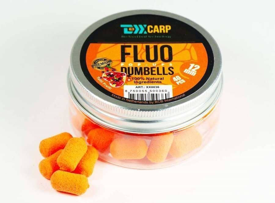 Бойлы TEXX Carp Pop-Ups Dumbells Tutti Frutti Orange 12mm 40 pcs купить,NaN