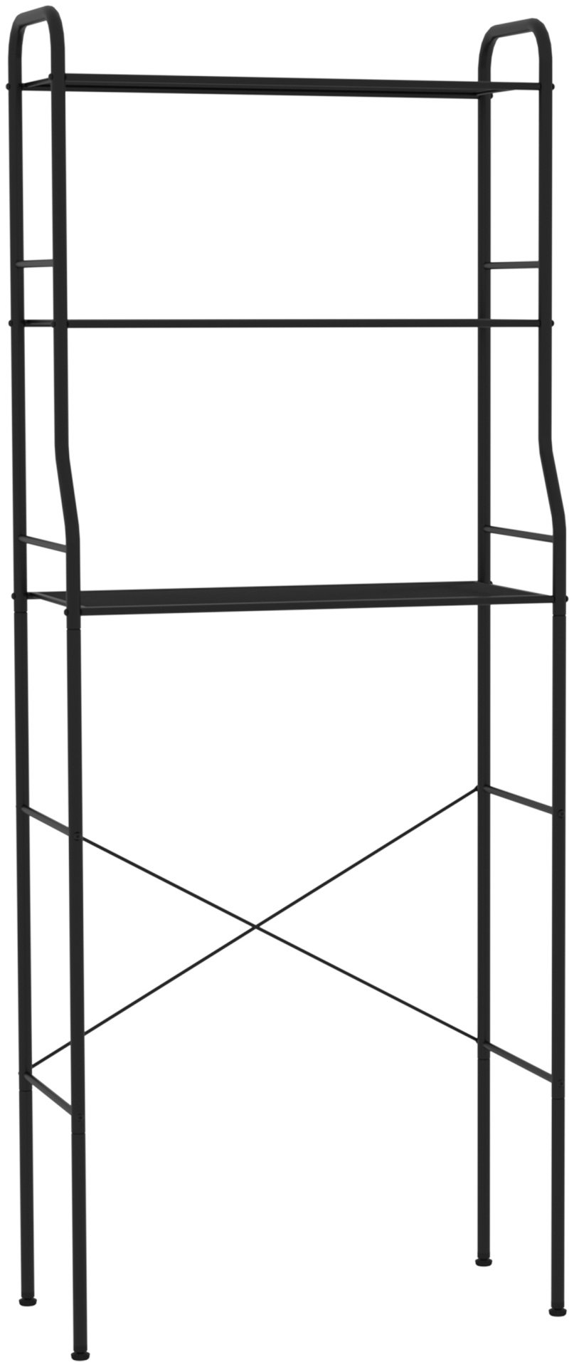 Стеллаж напольный ЗМИ, 65.5x30x167 см, черный купить,22110