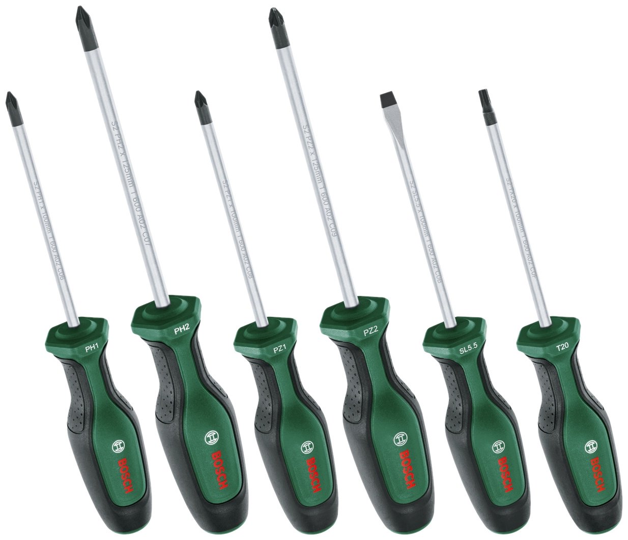 Bosch набор отверток 1600A027PM SL3.5х75 мм, PH1х100 мм купить,9550