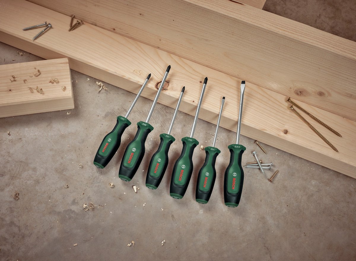Bosch Набор отверток, 6 шт, 1600A02BX7