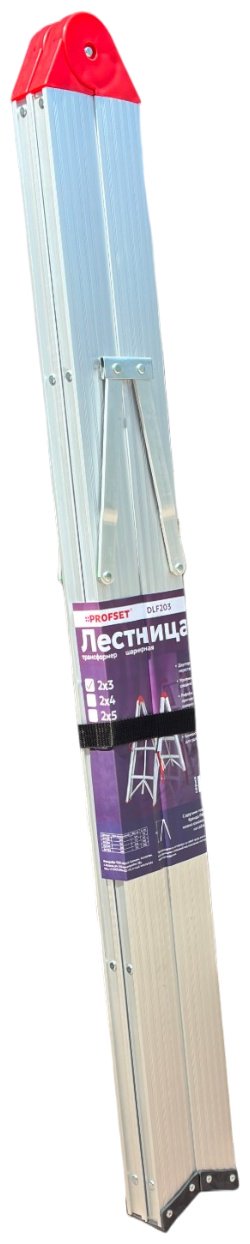 Стремянка складная двухсторонняя PROFSET 2х3 ступеней DLF203
