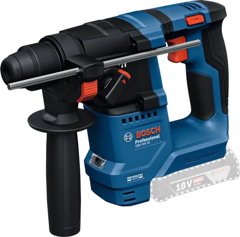 Аккумуляторный перфоратор Bosch GBH 18V-18 Professional 0611927000 1.5 Дж, SDS-Plus