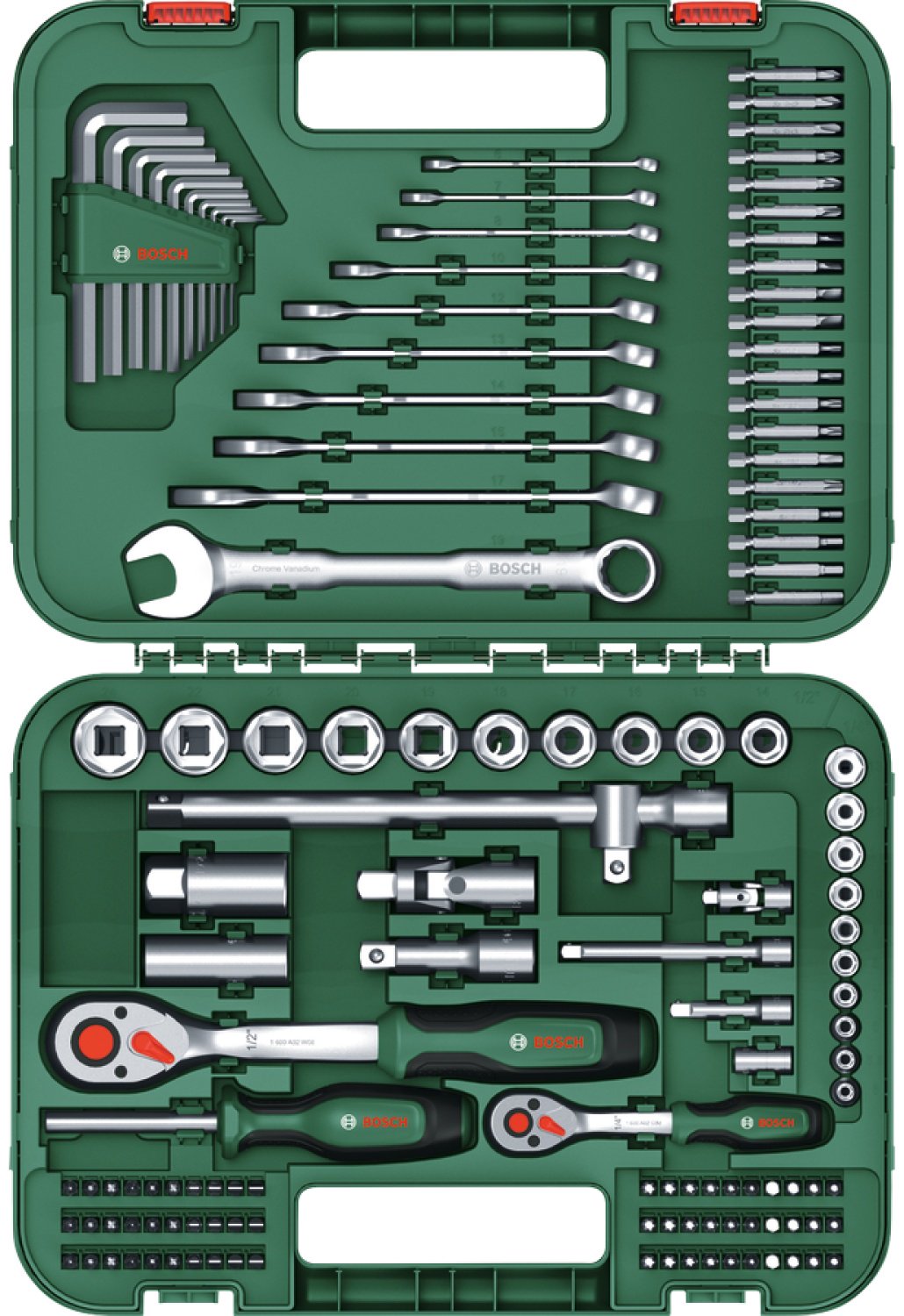 Набор инструментов и оснастки универсальный 132 в 1 Bosch 1600A02Z9B купить,69760