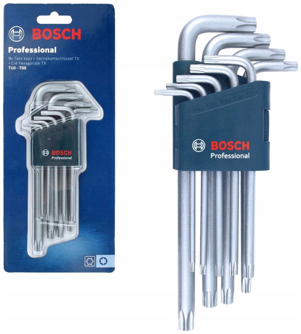 Шестигранный ключ Г-образный Bosch арт.1600A01TH4, 9 шт купить,11720