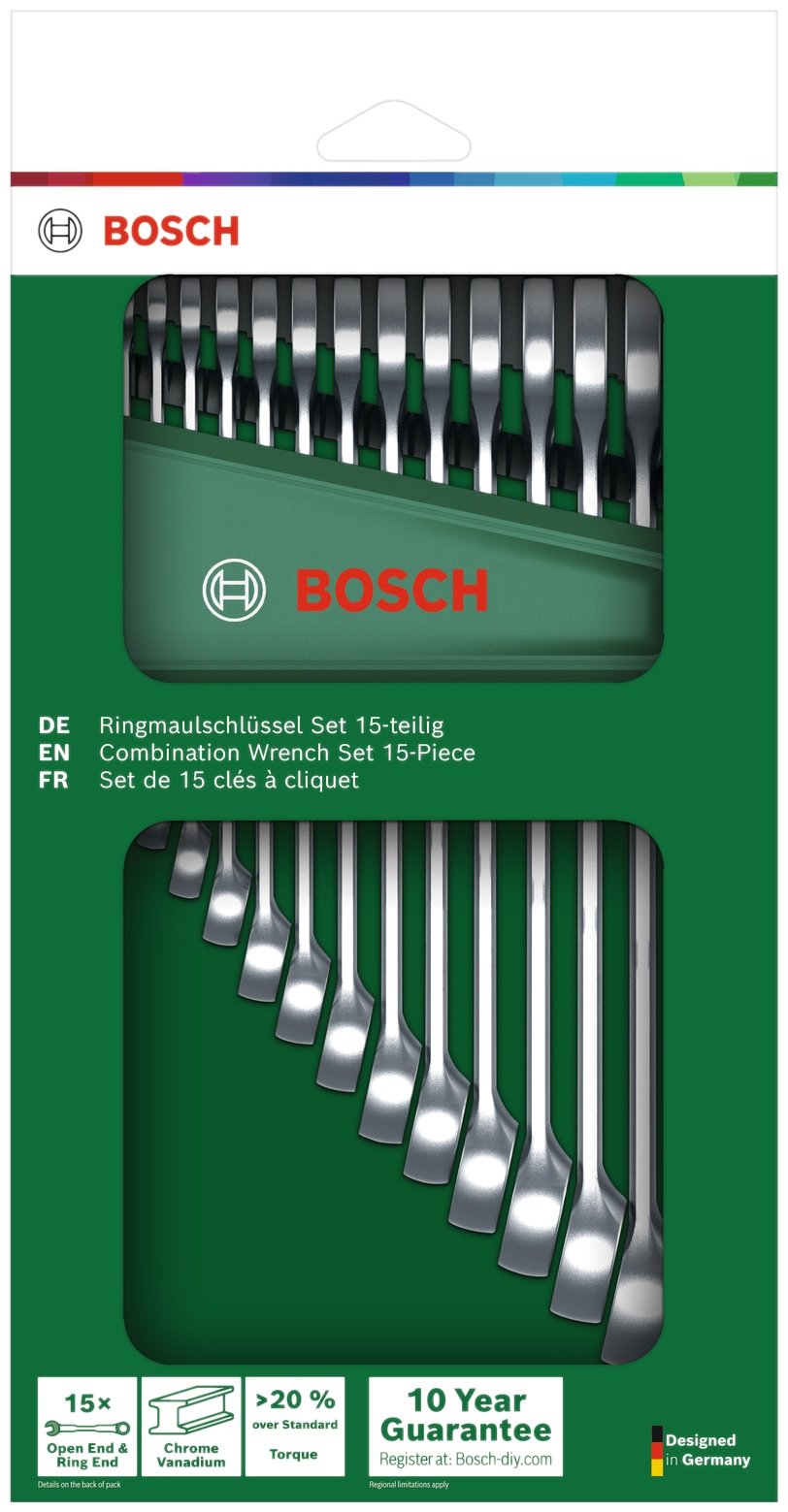 Bosch набор ключей комбинированный 6-21 мм 1600A02Z9E, 15 шт купить,28290
