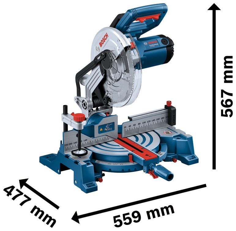 Пила торцовочная Bosch Professional GCM 254D, 0601B53000
