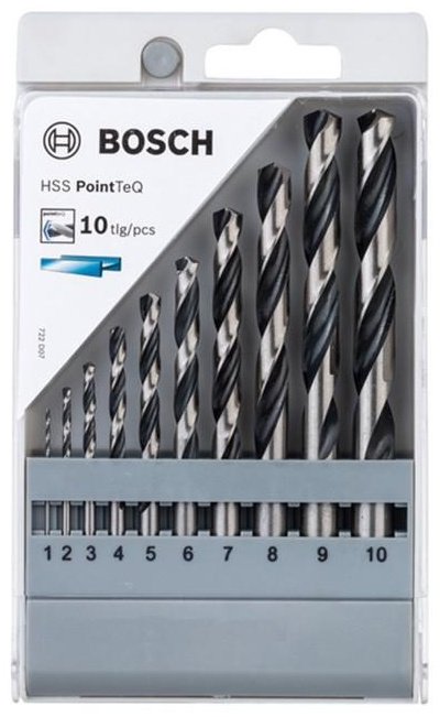 Набор универсальный 10 в 1 Bosch HSS PointTeQ купить,8054
