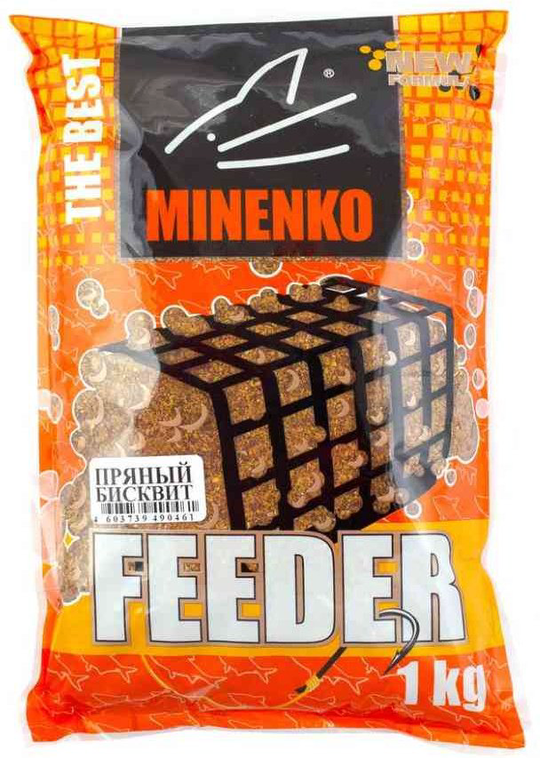 Прикормка Minenko Feeder Пряный бисквит 1000гр купить,NaN