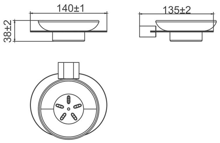 Gappo мыльница G30902-3 1 шт, металл купить,7300