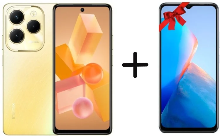 Смартфон Infinix Hot 40 Pro 12/256Gb Horizon Gold + Подарок Смартфон Infinix Smart 7 4/64Gb купить,NaN