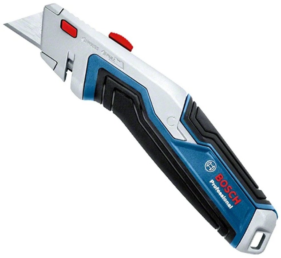 Строительный нож с выдвижным лезвием Bosch Professional, 1600A01V3H 1 шт