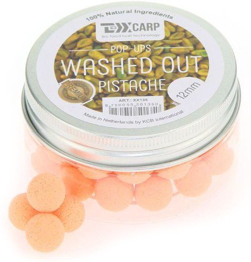 Бойлы TEXX Carp Washed Out Pop-Ups  Pistache Washed  12mm 40 pcs оранжевые купить,NaN