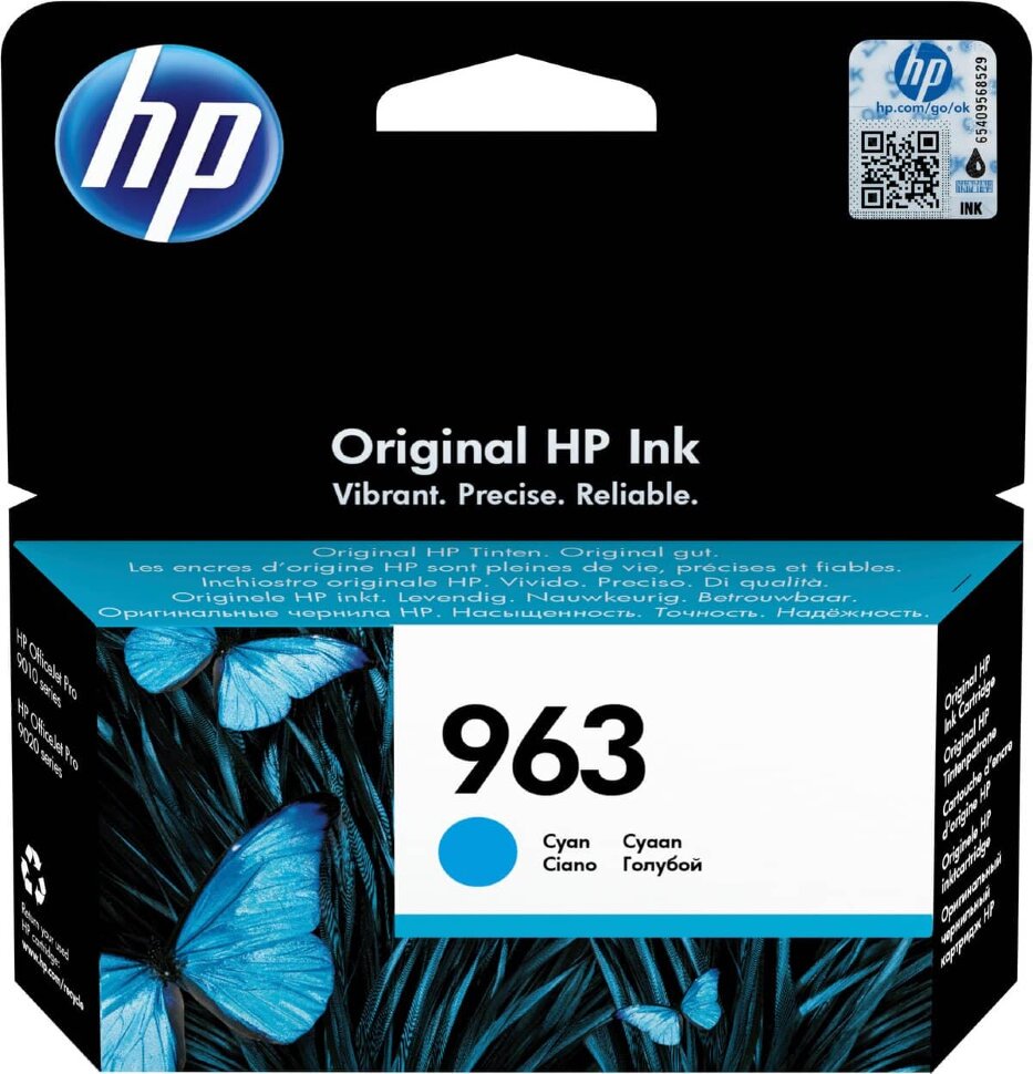 Картридж HP 963 голубой