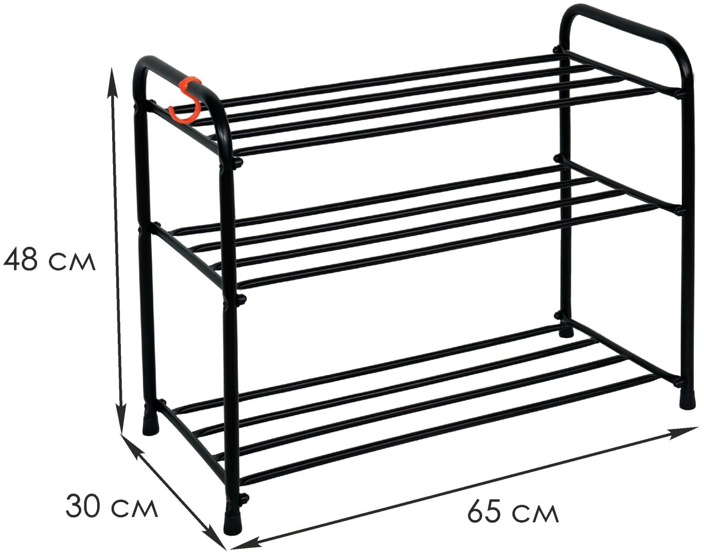 Обувница ЗМИ 65x30x48 см, металл