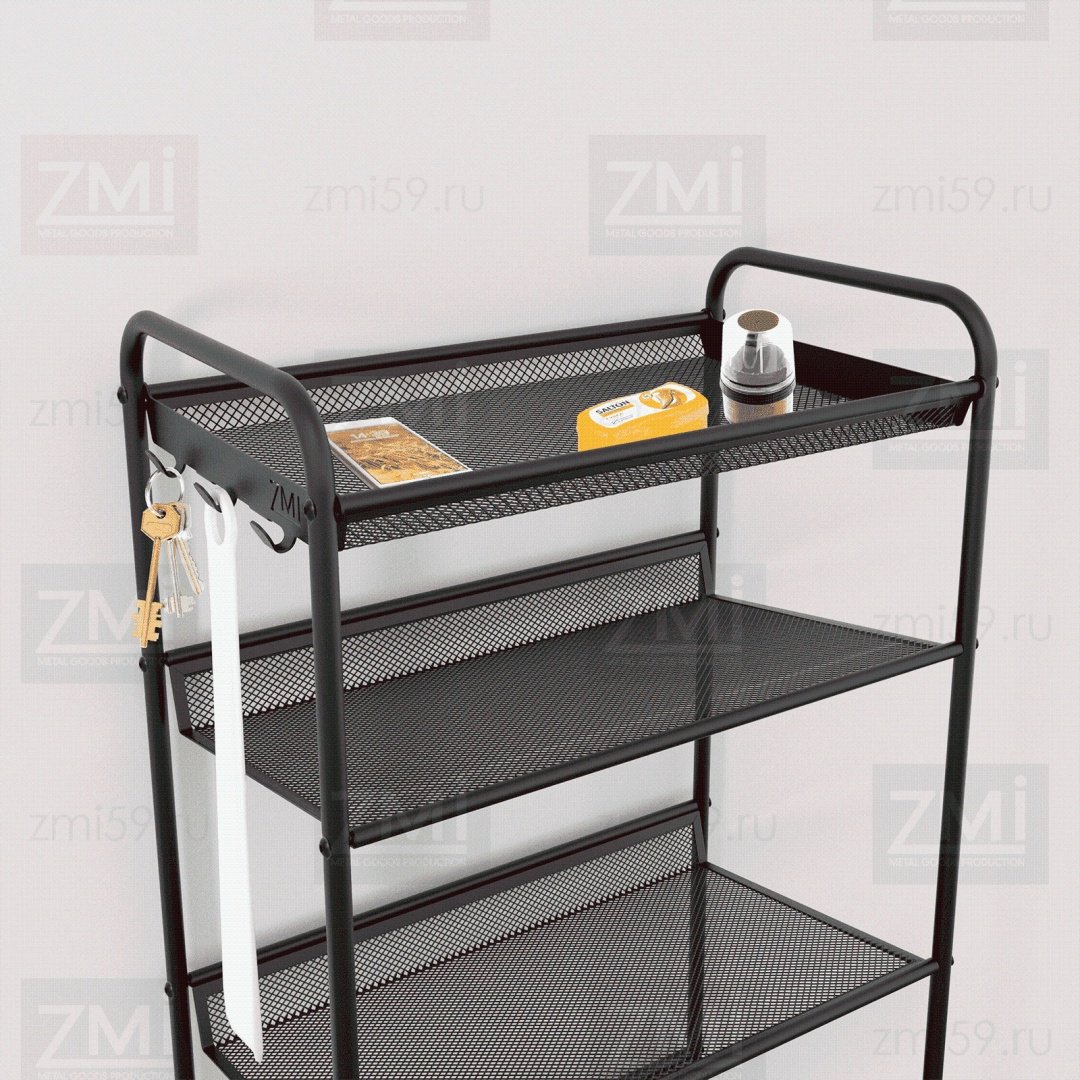 Обувница ЗМИ 46x27x106 см, металл