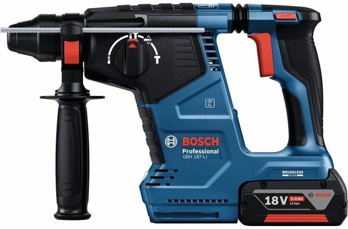 Перфоратор Bosch GBH 187LI (0611923021) 2.4 Дж, SDS-Plus