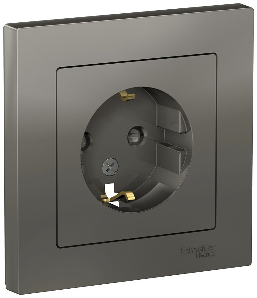 Розетка Systeme electric ATN000944, сталь купить,NaN
