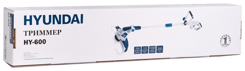 Триммер электрический Hyundai HY-600, леска