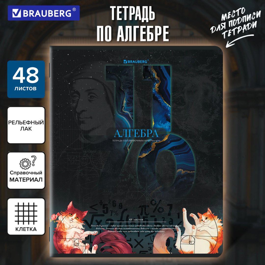 Предметная тетрадь Brauberg ДАТЫ, 48 л, А5, клетка, мягкая обложка, 1 шт