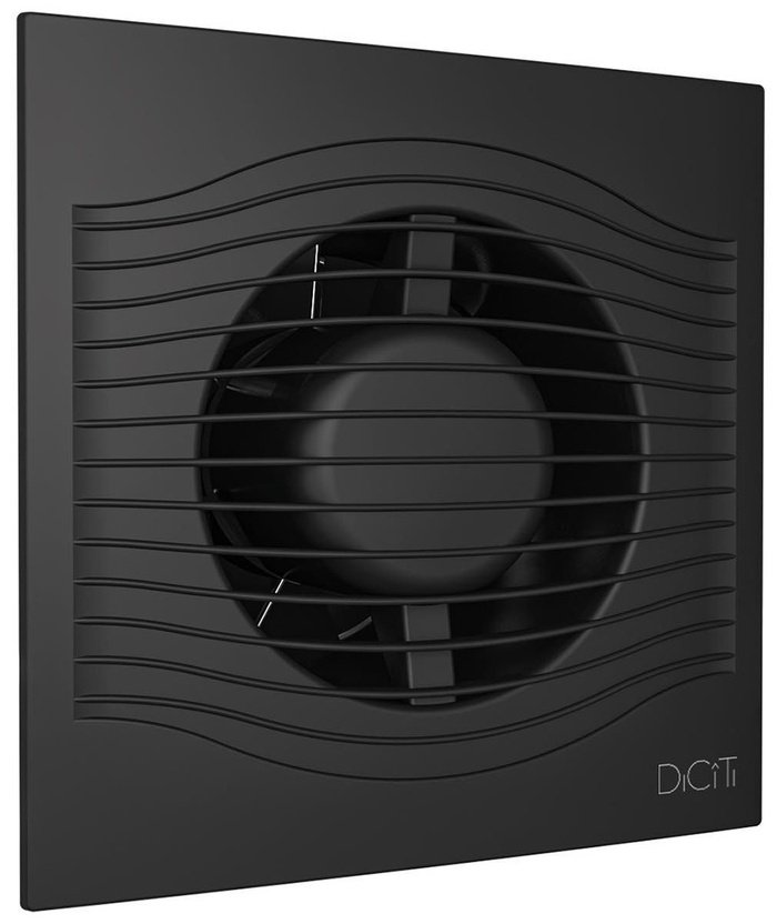 Вытяжной вентилятор DiCiTi осевой D100 мм 8.4Вт, SLIM 4C Matt black купить,NaN