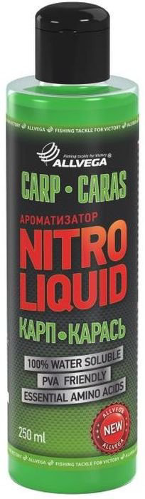 Ароматизаторы  Allvega Nitro Liquid карп, карась 250мл купить,NaN