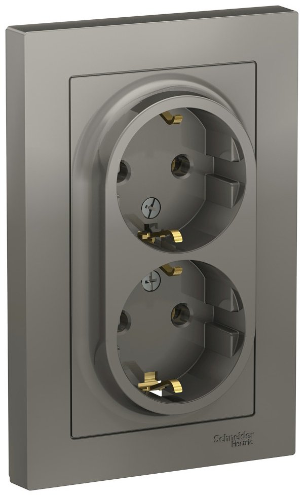 Розетка Systeme electric ATN000924, сталь купить,NaN