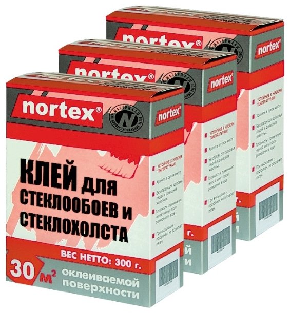 Клей обойный Nortex Для стеклообоев и стеклохолста, 300 г купить,NaN