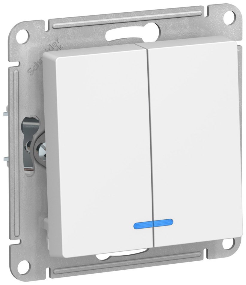 Выключатель клавишный Systeme electric ATN001353, белый купить,NaN