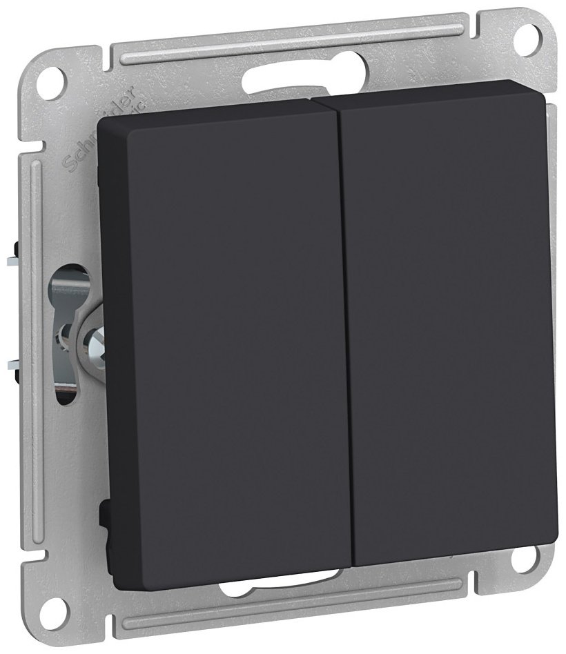 Выключатель клавишный Systeme electric ATN001051, карбон купить,NaN