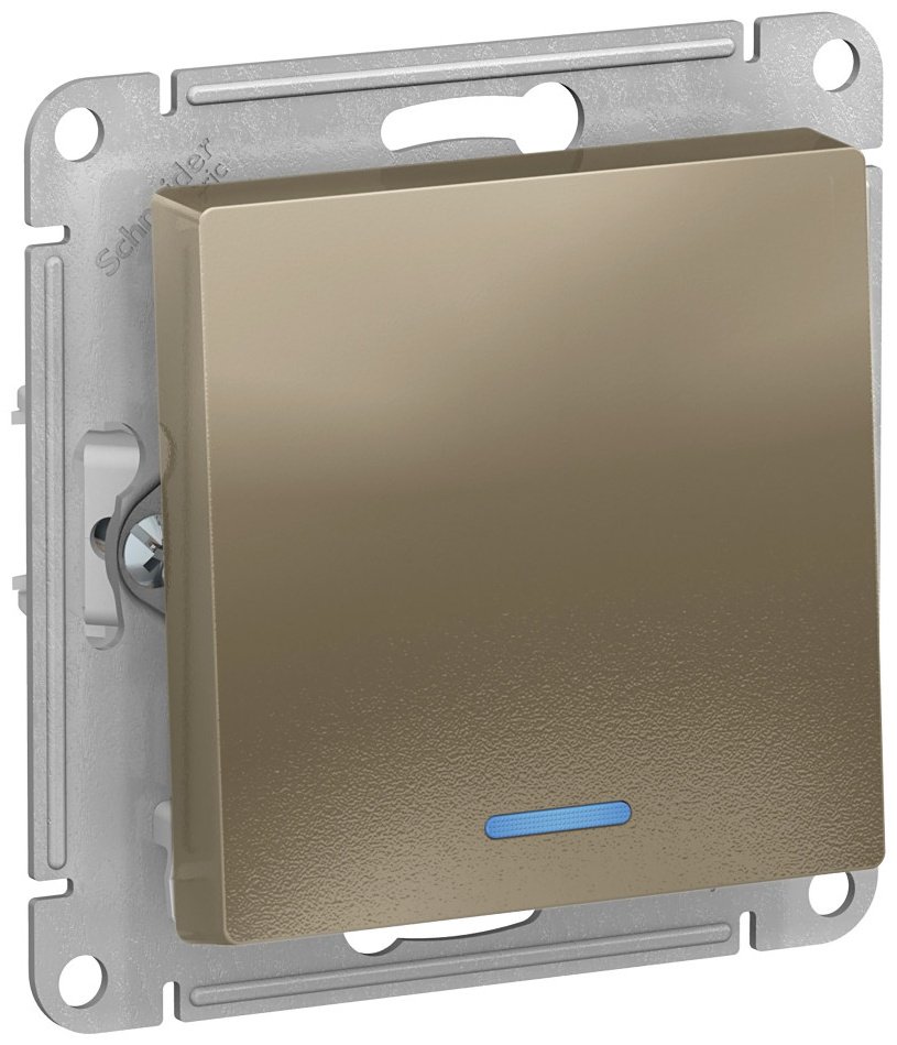 Выключатель клавишный Systeme electric ATN000513, шампань купить,NaN